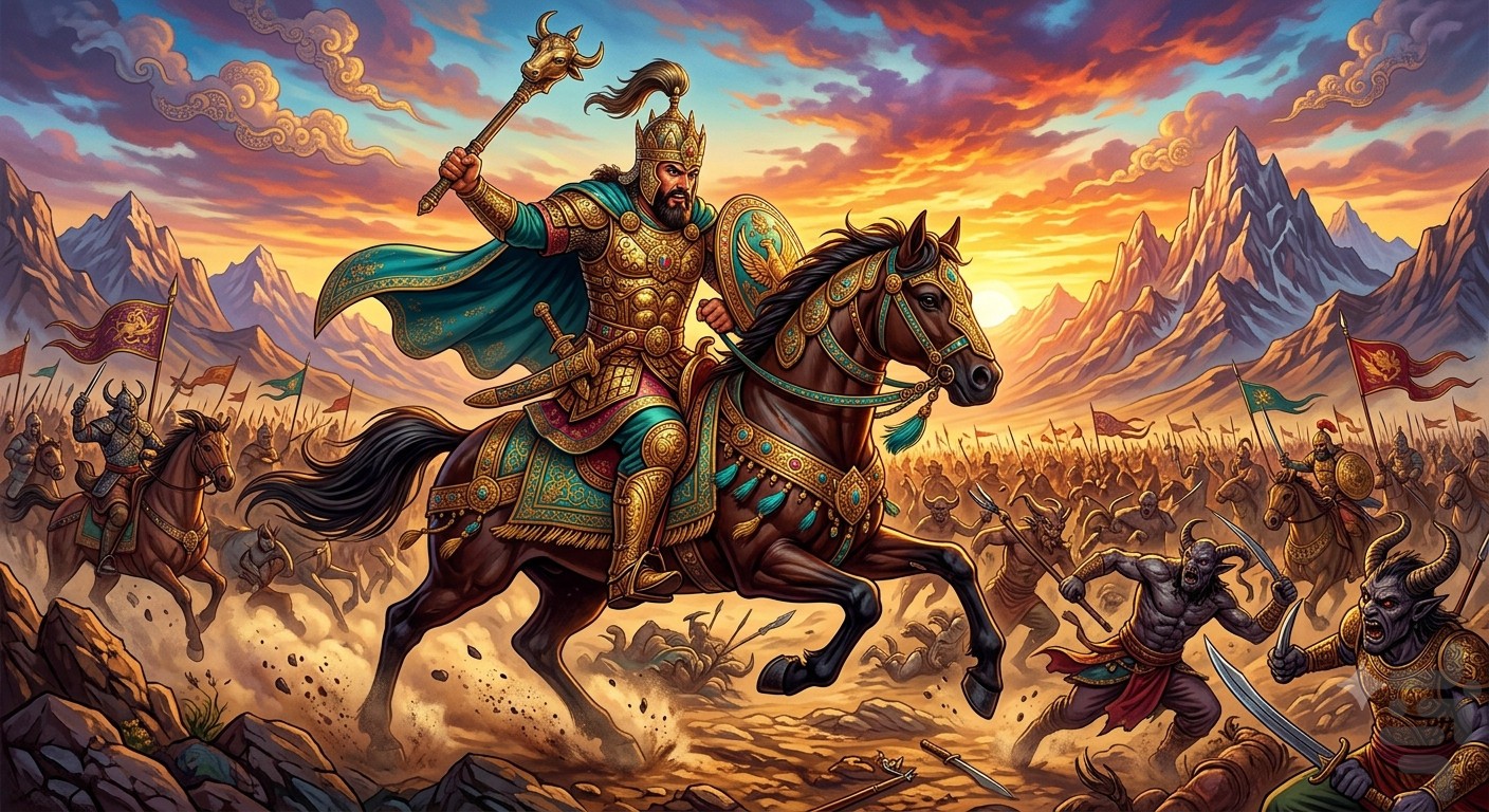 The cavalry of the Iranian army